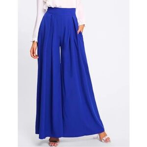 BNWT Fashionomics Wide Leg Pants, Royal Blue